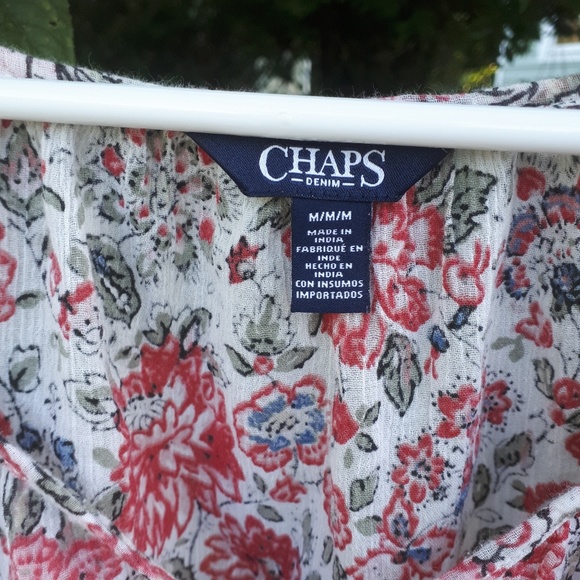 Women's Chaps Popover Blouse - Picture 3 of 6